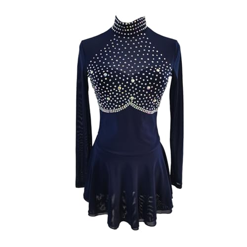 Ice Figure Skating Dress Girls Women Elegant Quality Crystals Competition Ice Dance Skirt Competition