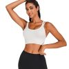 Sports Bras for Women HIigh Support, Criss-Cross Back Padded Strappy High Impact Sports Bras for Women Large Bust
