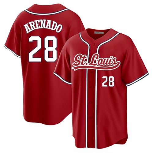 Custom Mens/Women/Youth St. Louis Baseball Stitched T-Shirt for Sports Fan