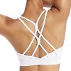 Strappy Sports Bra for Women Sexy Crisscross Back Light Support Yoga Bra with Removable Cups