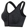 Women's Zip Front Sports Bra Wireless Post-Surgery Yoga Bras