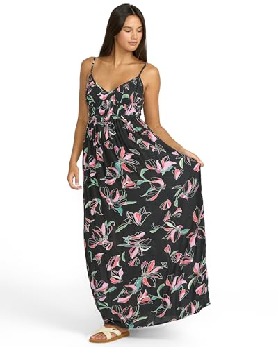 Women's Dream in Bloom Crinkly Viscose Maxi Dress – Adjustable Straps for Effortless Summer Style