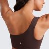 Butterluxe Womens One Shoulder Sports Bra - Sleeveless One Strap Low Impact Asymmetrical Workout Yoga Tops