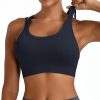 Sports Bras for Women HIigh Support, Criss-Cross Back Padded Strappy High Impact Sports Bras for Women Large Bust