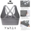 Sports Bra for Women Medium Support Criss Cross Strappy Bras Seamless Padded High Impact Yoga Athletic Exercise Bras