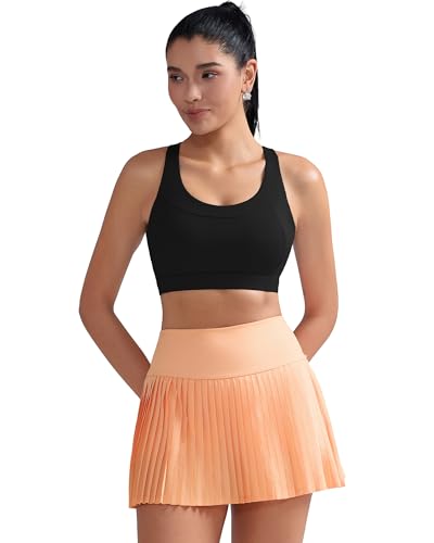 Sports Bras for Women High Support,Racerback Molded Cup Sports Bra with Sewn in Pads