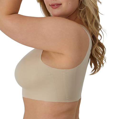 Women's Comfort Revolution Easylite Wireless T-Shirt Bra, Pullover Wirefree T-Shirt Bra