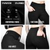 Flare Leggings for Women, High Waisted Yoga Pants with Pockets for Women Trousers