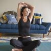 Lounge Yoga Pants Black Flared Cotton Leggings, 32.5” Inseam, Wide Waistband, No Show Coverage, Relaxed Flare Leg