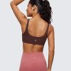 Butterluxe Mini Bra for Women - Scoop Neck Low Impact Wireless Sports Yoga Padded Workout Cami