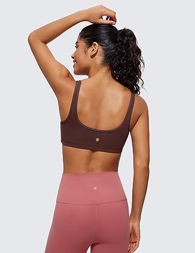 Butterluxe Mini Bra for Women - Scoop Neck Low Impact Wireless Sports Yoga Padded Workout Cami