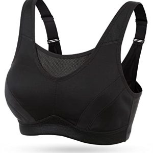 High Impact Sports Bras for Women Plus Size Non Padded Wirefree Workout Bra Bounce Control