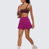 Butterluxe Mini Bra for Women - Scoop Neck Low Impact Wireless Sports Yoga Padded Workout Cami