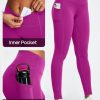 Leggings with Pockets for Women Tummy Control High Waist Yoga Pants with pockets for Workout Athletic Leggings