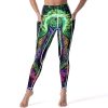 41MYFuNkhwL.jpg Evil God Glowing Women's Yoga Pants Stretch Leggings with Pockets High Waist for Workout