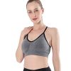 Women's Cross Back Sport Bras,Adjustable Straps Padded Criss Cross Cropped Bras for Yoga Workout Fitness