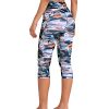 41PZwXGaizL.jpg Women's High Waisted Yoga Capris with Pockets, Tummy Control Non See Through Workout Athletic Running Capri Leggings