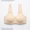 Women's Max Control Underwire Sports Bra High Impact Plus Size with Adjustable Straps Unlined Bra
