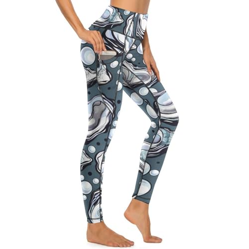 41QqD5xdJsL.jpg Oyster Women's Yoga Pants Stretch Leggings with Pockets High Waist for Workout