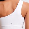 Butterluxe Womens One Shoulder Sports Bra - Sleeveless One Strap Low Impact Asymmetrical Workout Yoga Tops
