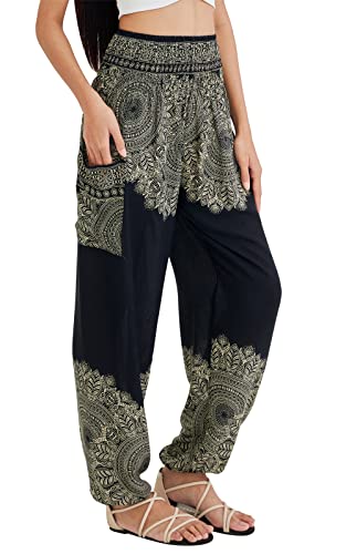 Boho Pants for Women - Hippie Harem Pants Women - Womens Yoga Pants – Comfy Bohemian Flowy Hippie Clothes