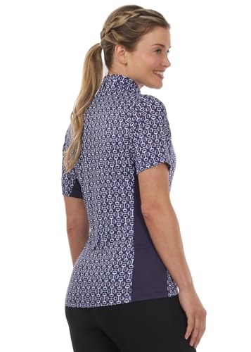 Women's Breeze Ice Fil Short Sleeve Horse Riding Shirt – Ultra-Lightweight Cooling Equestrian Top, Great for Summer