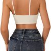 V Neck Bra Padded Seamless Adjustable Straps Bralettes Everyday Basic Sleeping Bras Multiple Pack