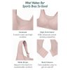Women's Plus Size No-Bounce Camisole Sports Bra Wirefree 1067