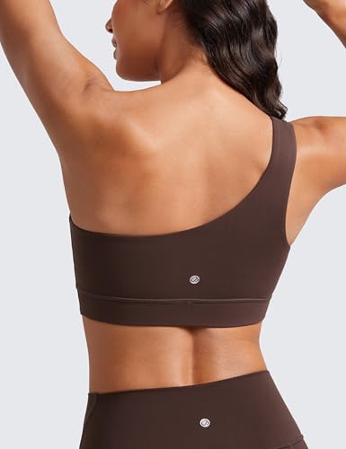 Butterluxe Womens One Shoulder Sports Bra - Sleeveless One Strap Low Impact Asymmetrical Workout Yoga Tops
