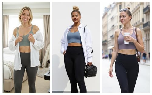 3 Pack Strappy Sports Bra for Women Sexy Crisscross for Yoga Running Athletic Gym Workout Fitness Tank Tops