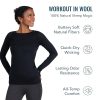 Women's Merino Long Sleeve Shirt by Woolly | RWS Certified | Soft, Stink Free, Seattle Designed