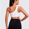 Butterluxe Womens One Shoulder Sports Bra - Sleeveless One Strap Low Impact Asymmetrical Workout Yoga Tops