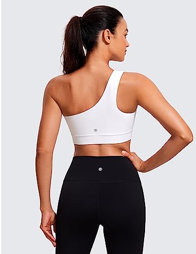 Butterluxe Womens One Shoulder Sports Bra - Sleeveless One Strap Low Impact Asymmetrical Workout Yoga Tops