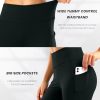 28"/30"/32"/34" Inseam Women's Bootcut Yoga Pants Long Bootleg High-Waisted Flare Pants with Pockets