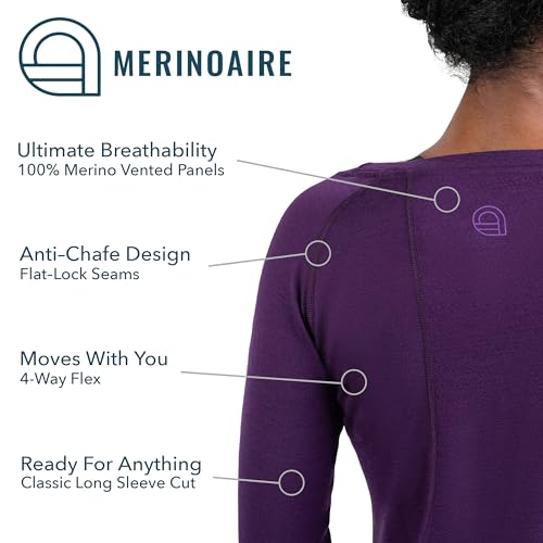 Women's Merino Long Sleeve Shirt by Woolly | RWS Certified | Soft, Stink Free, Seattle Designed