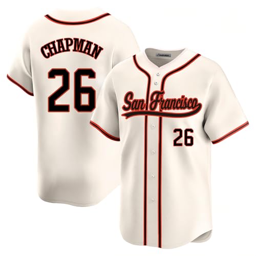 Custom Mens/Women/Youth San Francisco Baseball Stitched T-Shirt for Sports Fan