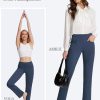 Buttery Soft Women's Bootcut Yoga Pants with 4 Pockets Tummy Control Workout Bootleg Work Pants
