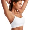 Smooth Sports Bras for Women Workout Tops Y-Back Padded Yoga Bra Basic Wireless Bra