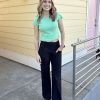 Yoga Pants Women with Pockets, Tummy Control Leggings Straight Leg High Waist Work Dress Pants Petite/Regular/Tall