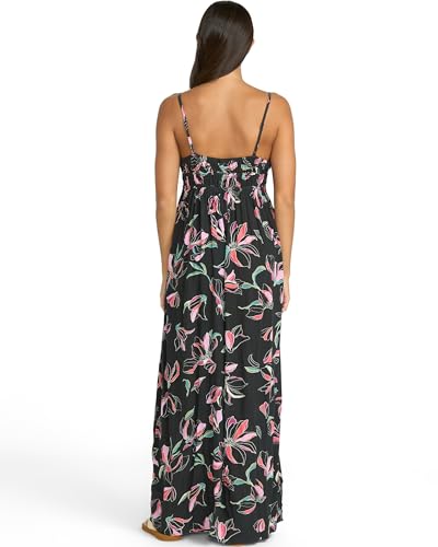 Women's Dream in Bloom Crinkly Viscose Maxi Dress – Adjustable Straps for Effortless Summer Style