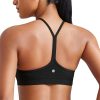 41fayyY1H7L.jpg Butterluxe Womens Y Back Sports Bra - Padded Racerback Low Impact Spaghetti Thin Strap Workout Yoga Top