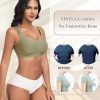 Wireless Bras for Women No Underwire Seamless Full Coverage Comfortable Everyday Bra with Medium Support