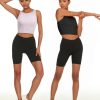 Sports Bras for Women, Supportive Longline High Neck Sports Bra Push Up Workout Built in Bra Crop Tank Tops