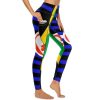 Jamaica DDLG Proud Flag Women's Yoga Pants Stretch Leggings with Pockets High Waist for Workout