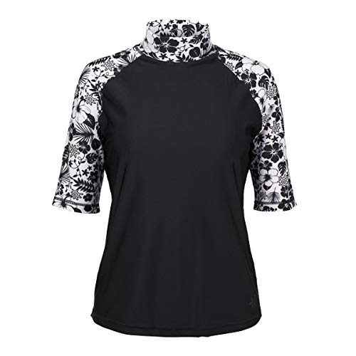 Women’s Aloha Short Sleeve Sun and Swim Shirt with UPF 50+ Sun Protection – Womens Short Sleeve Rash Guard