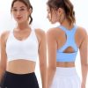 41kW01JGnqL.jpg Sports Bras Pack for Women: Padded Support Adjustable Strap Racerback Bra for Workout Gym Yoga Large Bust