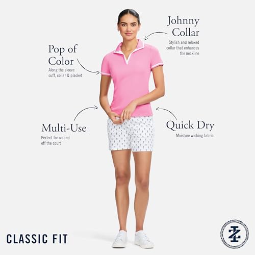 Women's Polo Shirt Performance Stretch Short Sleeve