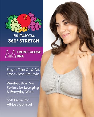 Women's Multi-Pack Front Closure Cotton Bra