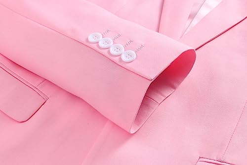 Men's Suit Slim Fit 2 Button 2 Piece Suits for Men Party Formal Dress Solid Tuxedo Blazer Jacket Pants Set