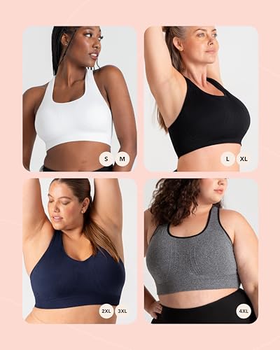 Sports Bras for Women - Workout Bras for Women, Plus Size Sports Bra, Workout Tops for Women High Support